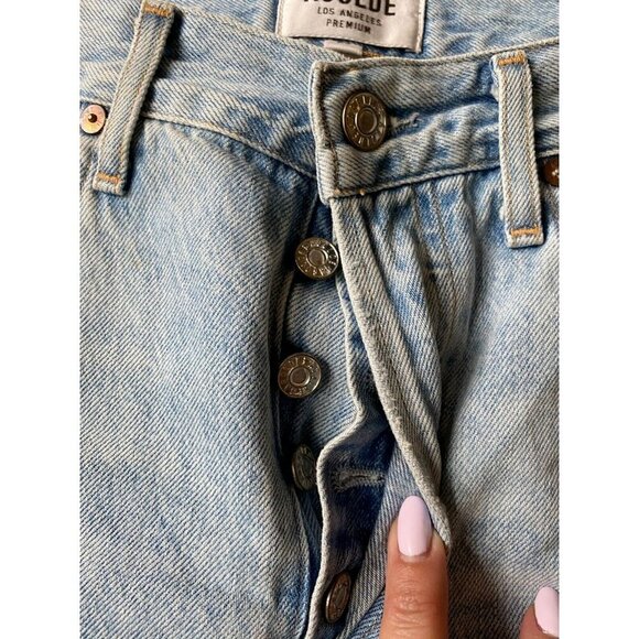 AGOLDE blue "Jamie" Womens jeans sz 26 distressed light blue - Picture 4 of 8